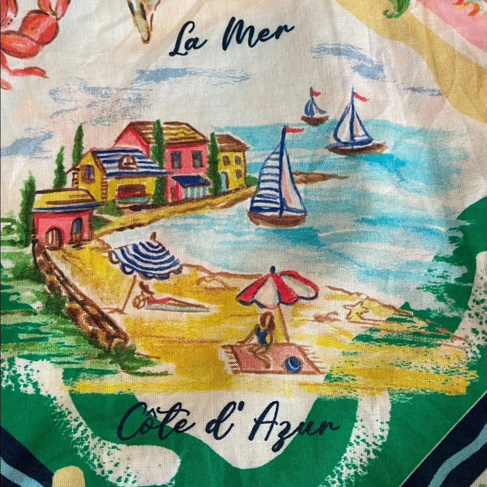 NWT Talbots Summer Vista-San Tropez Button-Up Shirt-Size M - Picture 4 of 9